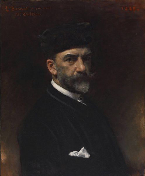 Portrait of the Artist  by Leon Bonnat - Hand-Painted Oil Painting Reproduction
