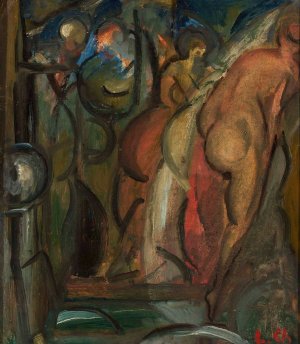Banquet by Leon Chwistek Oil Painting