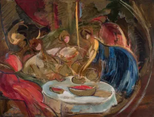 Head of a Jewish woman by Leon Chwistek Oil Painting