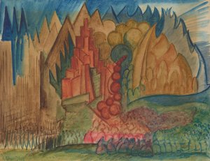 Zakopane in New York by Leon Chwistek Oil Painting