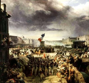La Garde Nationale de Paris by Leon Cogniet - Oil Painting Reproduction