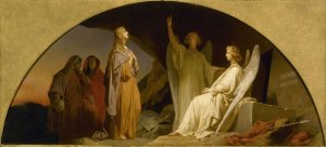 Sainte Madeleine au sepulcre by Leon Cogniet Oil Painting