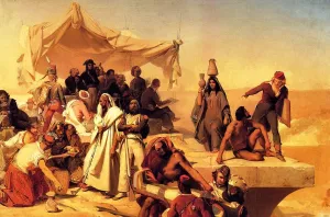 The Egyptian Expedition Under the Command of Bonaparte by Leon Cogniet Oil Painting