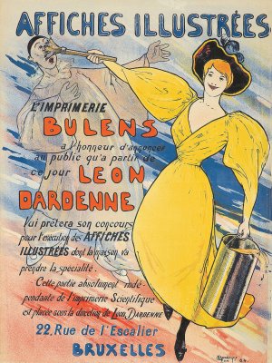 Affiches Illustrees by Leon Dardenne Oil Painting