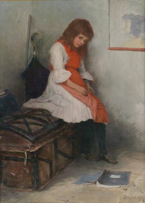 Schlechte Noten by Leon Fortunski Oil Painting