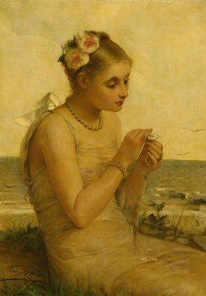 Her Future Before Her by Leon Herbo Oil Painting
