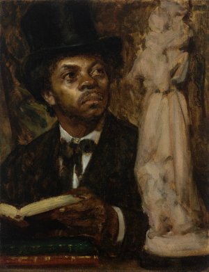 Portrait of an Art Connoisseur by Leon Herbo Oil Painting