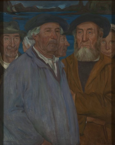 Rybacy  by Leon Hirszenberg - Hand-Painted Oil Painting Reproduction
