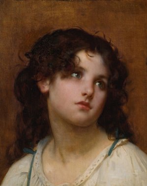 Portrait Of A Young Child by Leon-Jean-Basile Perrault Oil Painting