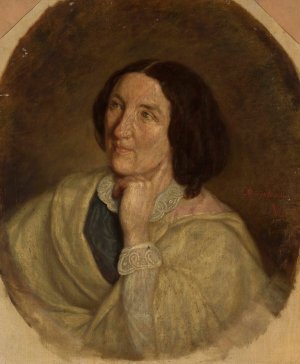 Portrait of Izabela Dzialynska nee Czartoryska by Leon Kaplinski Oil Painting