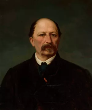 Portrait of Ksawery Branicki by Leon Kaplinski Oil Painting