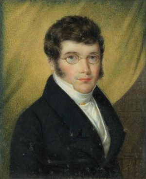 Portret van Constantin Joseph Henri Moretus by Leon Larue Oil Painting
