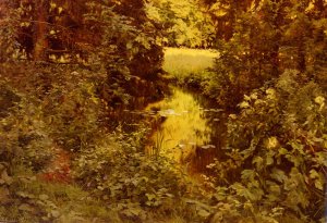 Clairiere Dans Une Foret by Leon Louis Antoine Tanzi Oil Painting