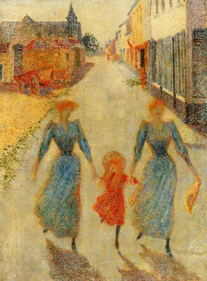 Promenade in Tervueren, Belgium painting by Leon-Louis Dardenne