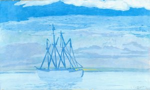Chalutier sur la mer Oil painting by Leon Spilliaert