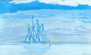 Chalutier sur la mer by Leon Spilliaert Oil Painting