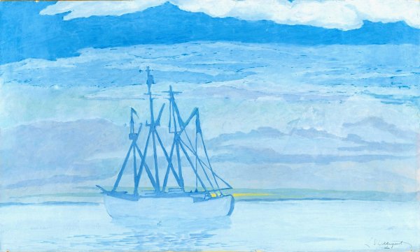 Main Product Photo of Chalutier sur la mer  Painting by Leon Spilliaert