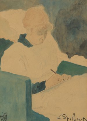 De briefschrijfster by Leon Spilliaert Oil Painting