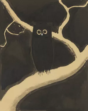 De uil by Leon Spilliaert Oil Painting