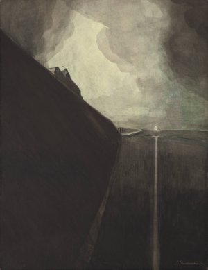 Digue et plage, Chalet Royal et galeries d'Ostende by Leon Spilliaert Oil Painting