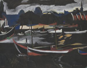 Handelsdokken te Oostende by Leon Spilliaert Oil Painting