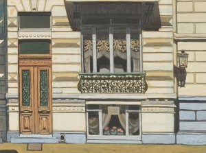 Huis in de Peter Benoitstraat, Oostende by Leon Spilliaert Oil Painting