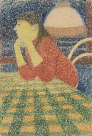 Leunende vrouw by Leon Spilliaert Oil Painting