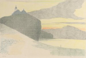 Rots aan het water by Leon Spilliaert Oil Painting