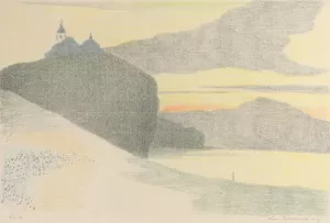 Rots aan het water by Leon Spilliaert Oil Painting