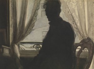 Silhouet van de schilder by Leon Spilliaert Oil Painting