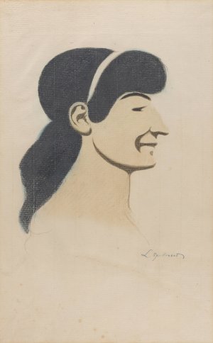 Vrouwenprofiel by Leon Spilliaert Oil Painting