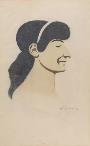 Vrouwenprofiel Oil painting by Leon Spilliaert