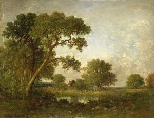 Landscape by Leon-Victor Dupre Oil Painting