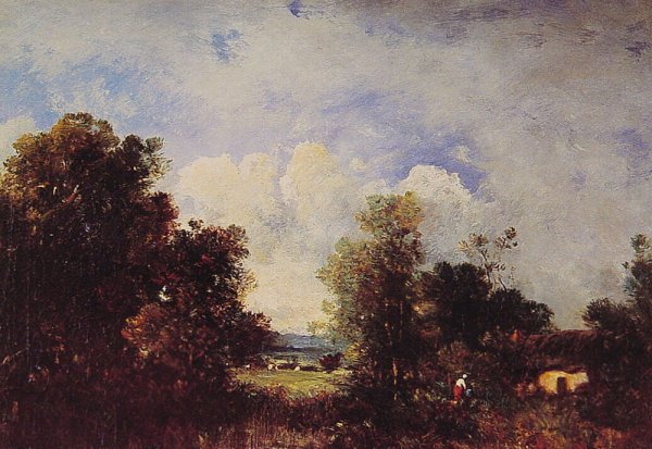 On the Way to the Cottage by Leon Victor Dupre - Hand-Painted Oil Painting Reproduction