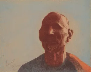 Autoportret Oil painting by Leon Wyczolkowski