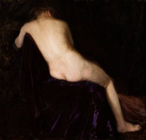 Female Nude by Leon Wyczolkowski Oil Painting