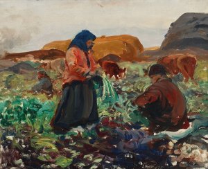 Harvesting beetroots II by Leon Wyczolkowski Oil Painting