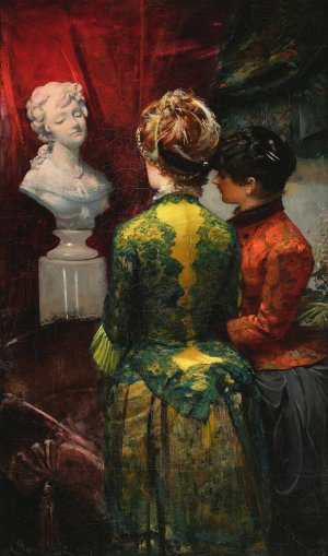 In a Boudoir by Leon Wyczolkowski Oil Painting