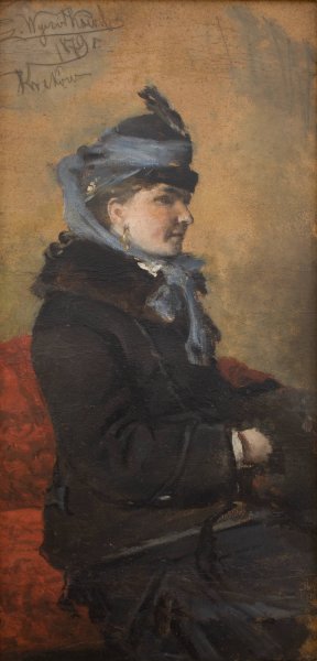 Portrait of a Woman by Leon Wyczolkowski Oil Painting
