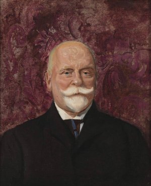 Portrait of Leon Bilinski by Leon Wyczolkowski Oil Painting