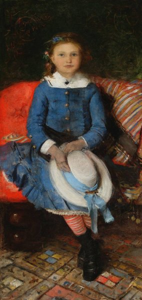 Portrait of the artist's sister by Leon Wyczolkowski Oil Painting