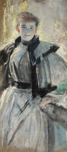 Portrait of Wanda Kossuth by Leon Wyczolkowski Oil Painting