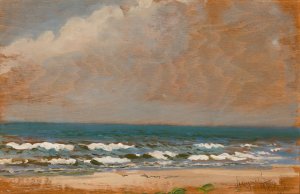 Seascape from Polaga by Leon Wyczolkowski Oil Painting