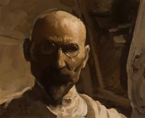 Self-portrait by Leon Wyczolkowski Oil Painting