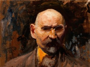 Self-Portrait by Leon Wyczolkowski Oil Painting