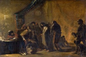 Christ Before Caiaphas by Leonaert Bramer Oil Painting