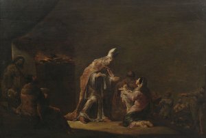 Die Darstellung im Tempel by Leonaert Bramer Oil Painting