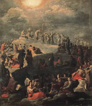 Glorification of the Holy Cross by Leonaert Bramer Oil Painting