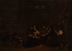 Pashur Smiting Jeremiah in the Temple by Leonaert Bramer Oil Painting