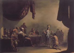 Salome Presented with the Head of St John the Baptist by Leonaert Bramer - Oil Painting Reproduction